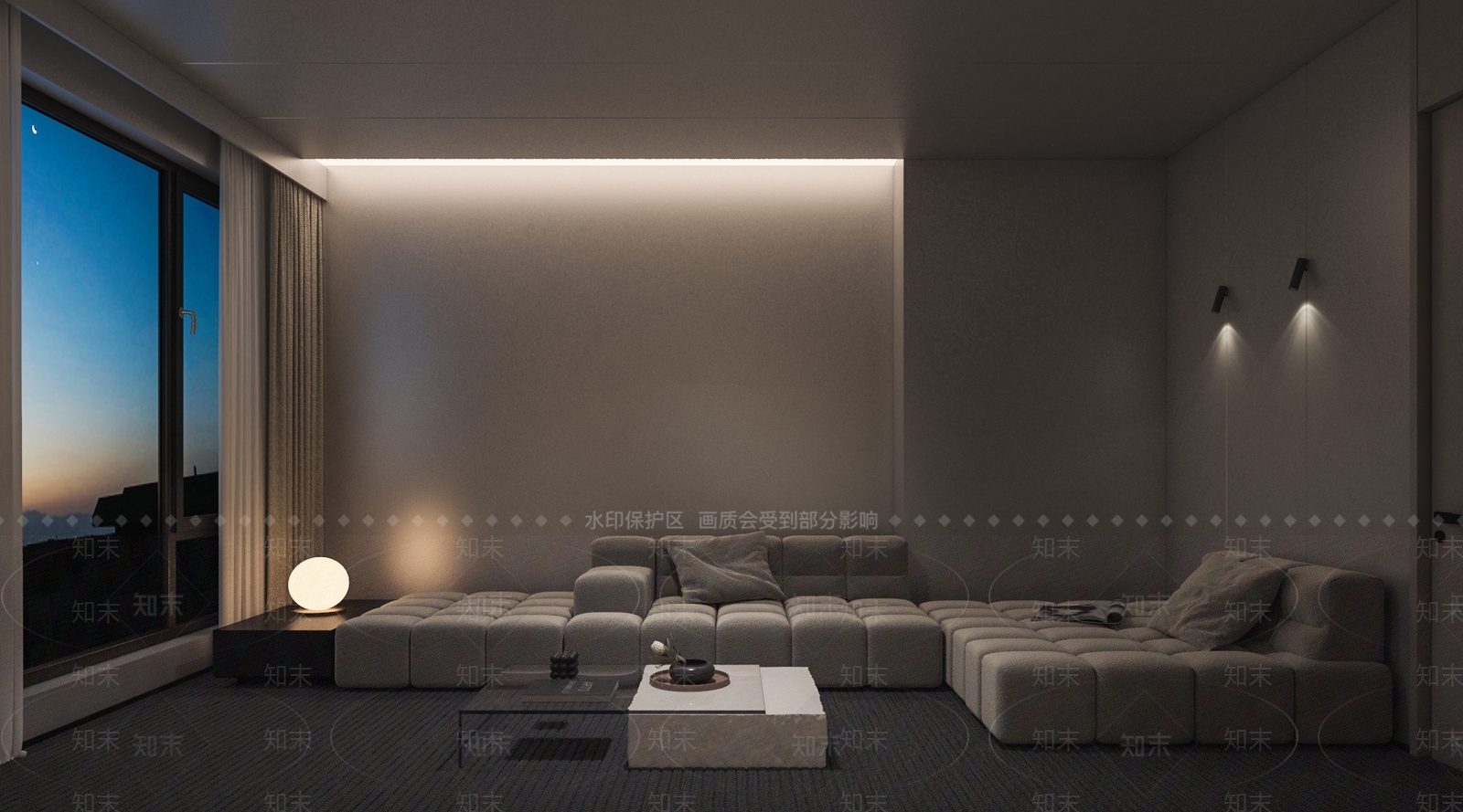 现代轻奢影音室3D模型下载【ID:1175152533】