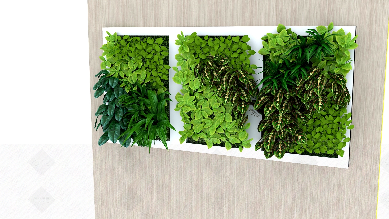 绿植墙3D模型下载【ID:1175153758】