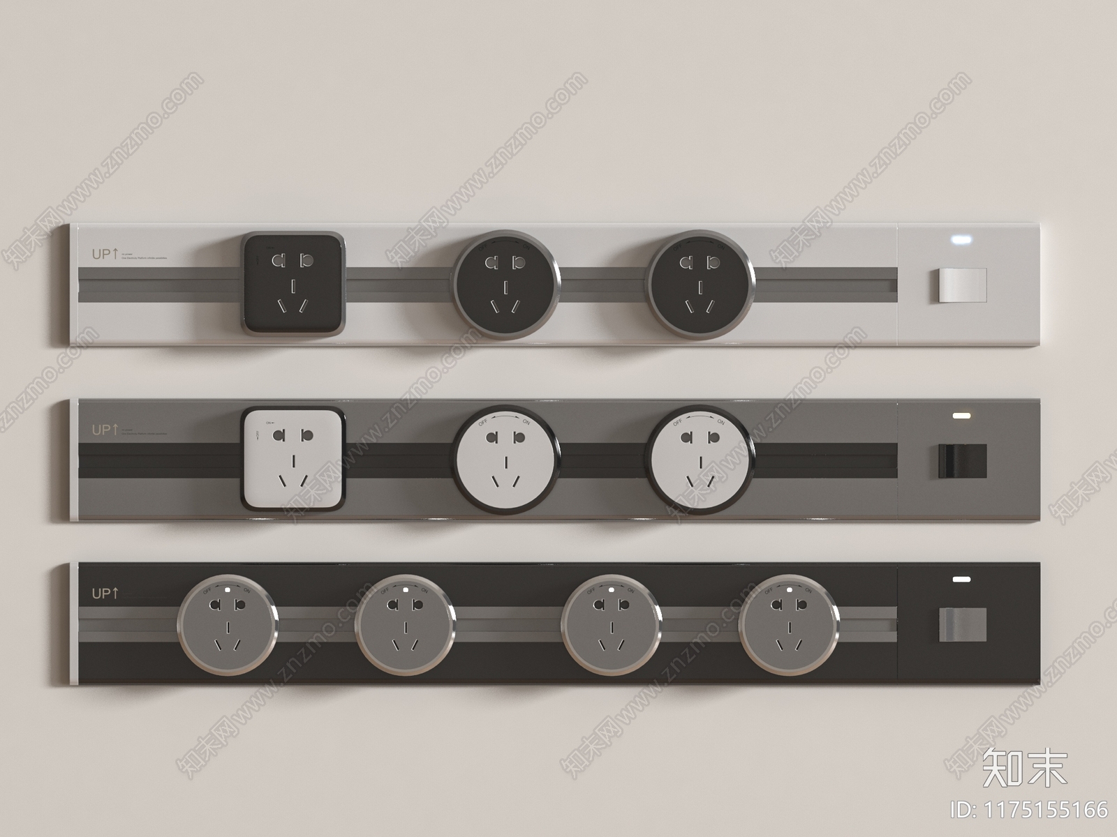 现代插座3D模型下载【ID:1175155166】