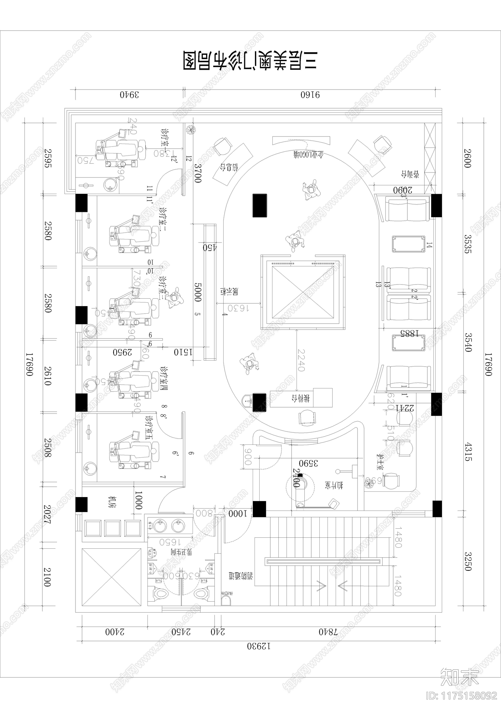 现代医院cad施工图下载【ID:1175158092】