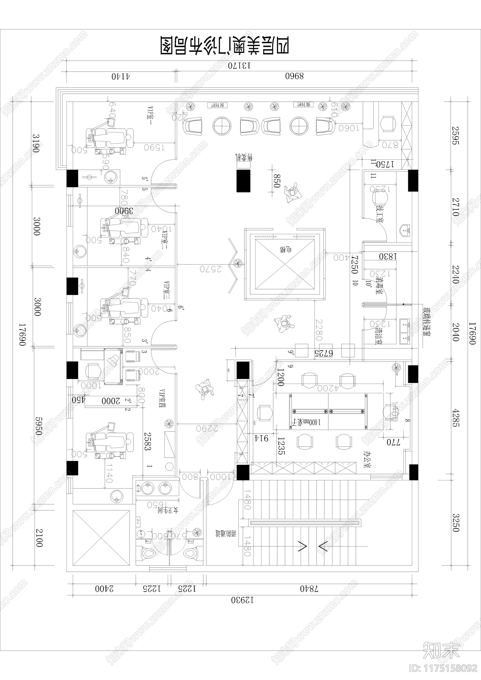 现代医院cad施工图下载【ID:1175158092】