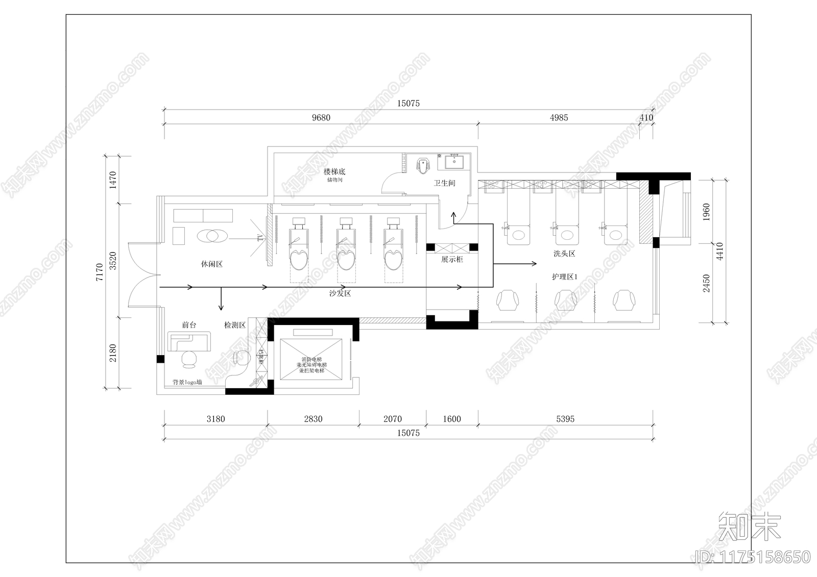 现代其他商业空间cad施工图下载【ID:1175158650】