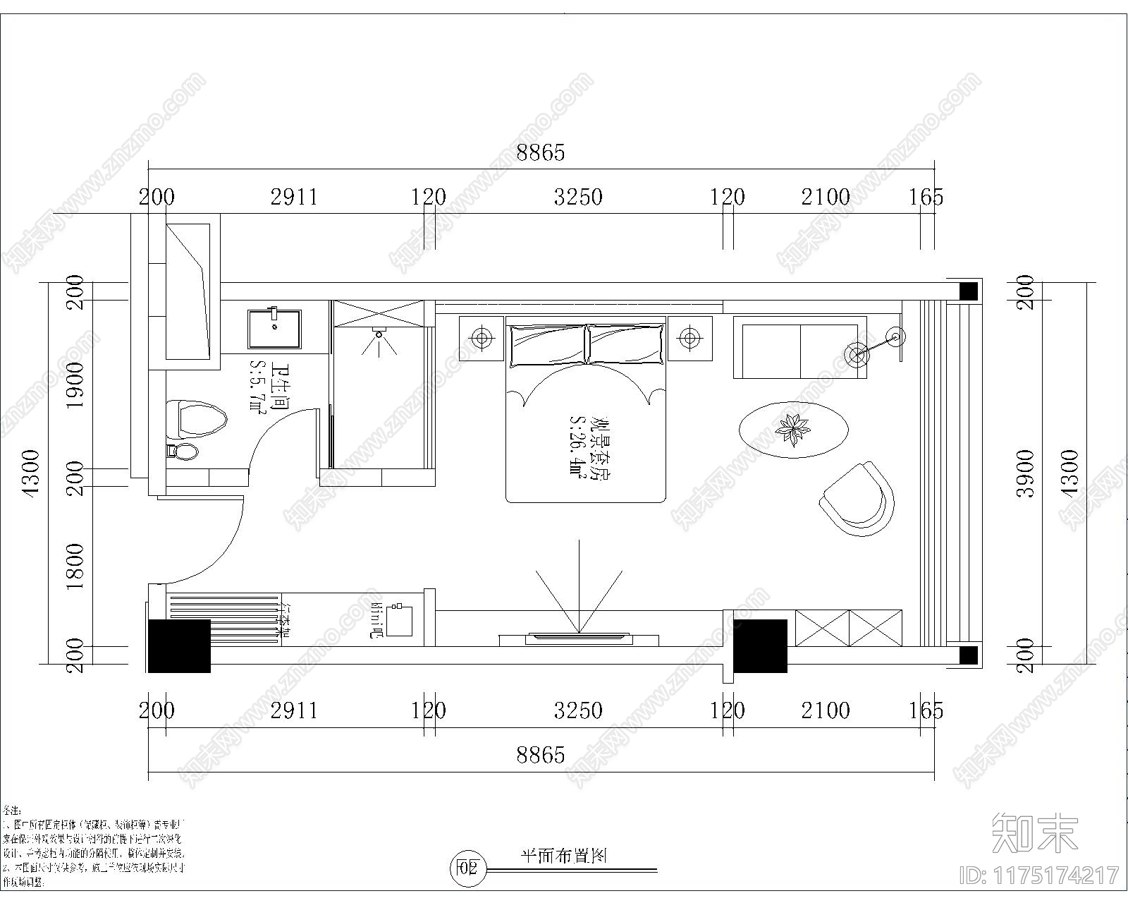 现代酒店cad施工图下载【ID:1175174217】