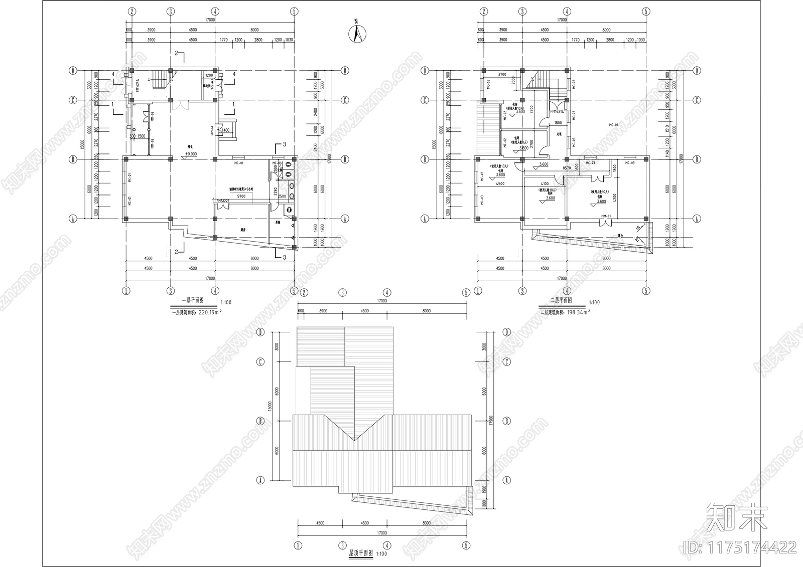 中式商业街cad施工图下载【ID:1175174422】