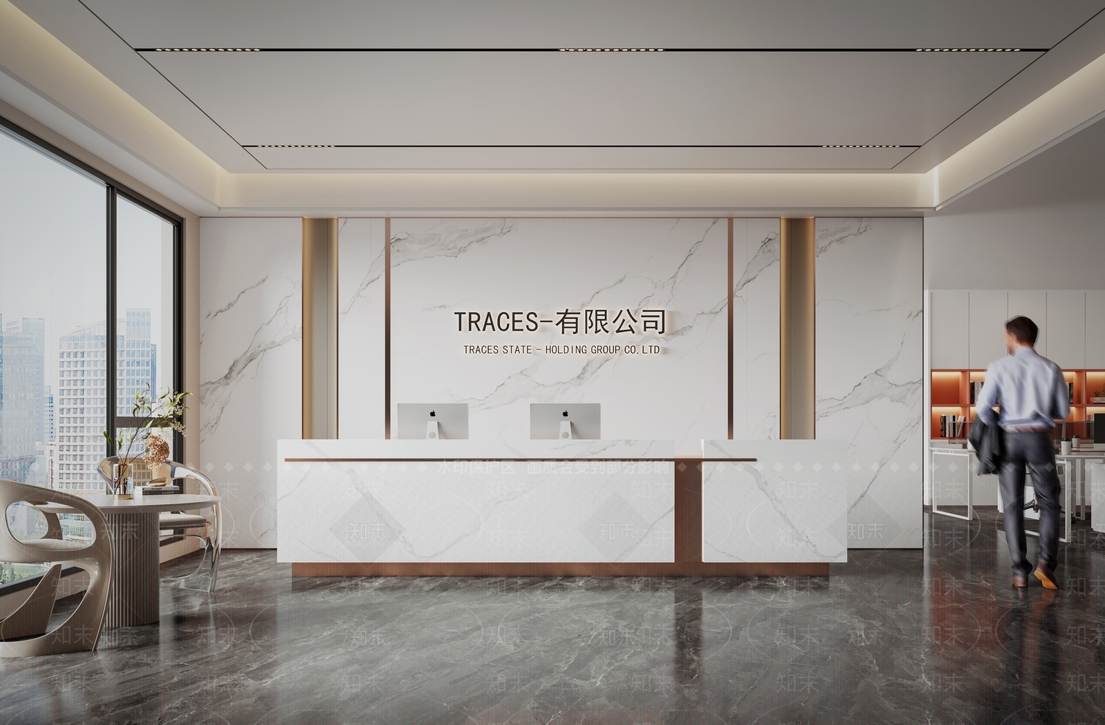 现代接待室3D模型下载【ID:1175181141】