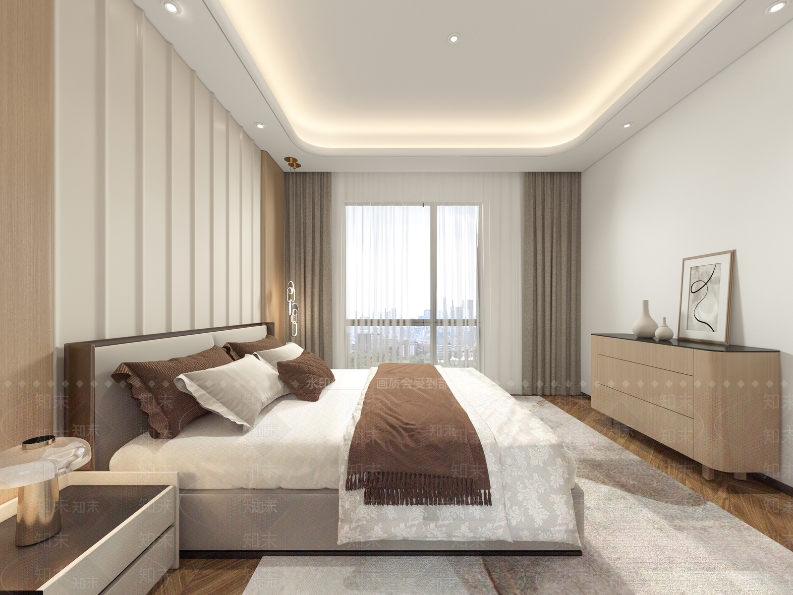 浅木色斗柜斗柜3D模型下载【ID:1227534246】