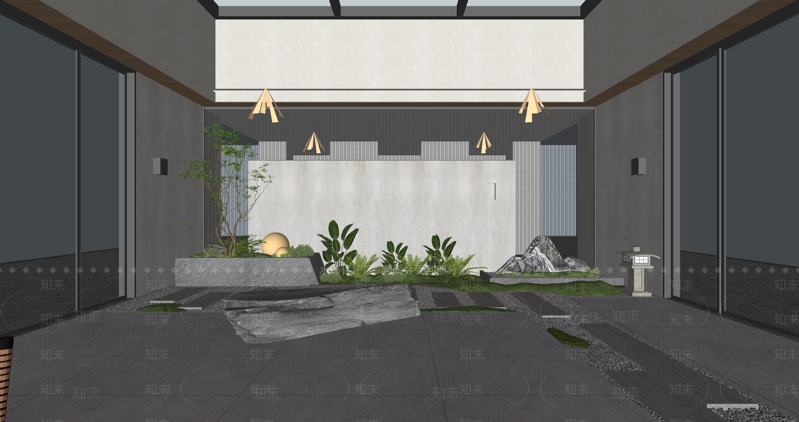 现代其他休闲娱乐空间SU模型下载【ID:1175182506】
