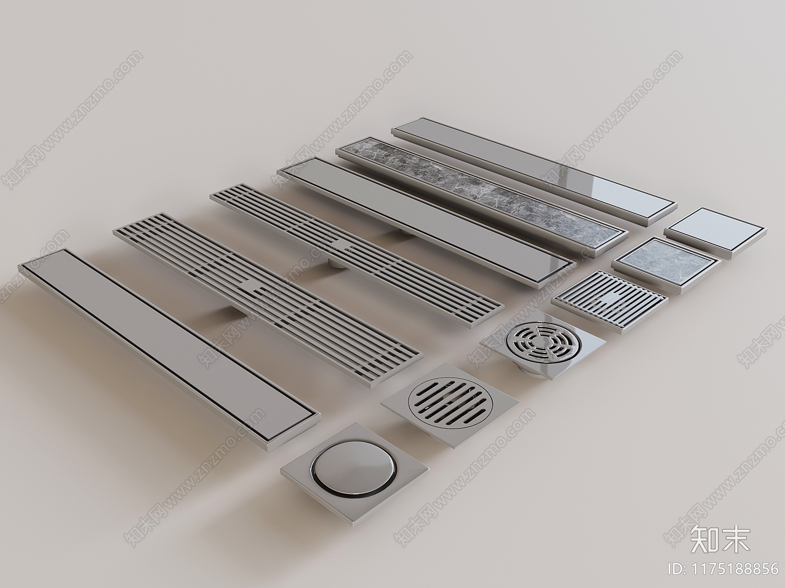 地漏3D模型下载【ID:1175188856】