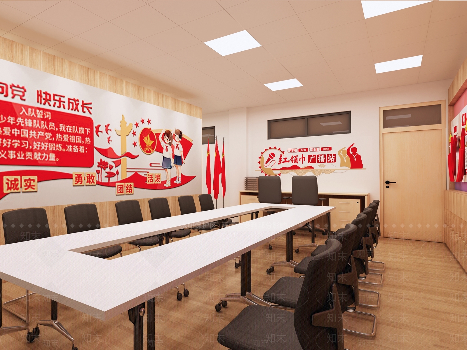 现代其他学校空间SU模型下载【ID:1175190051】