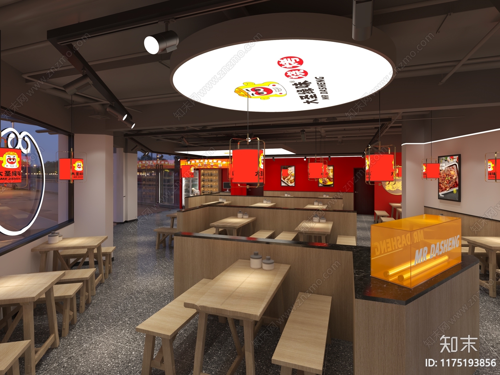 现代茶餐厅cad施工图下载【ID:1175193856】