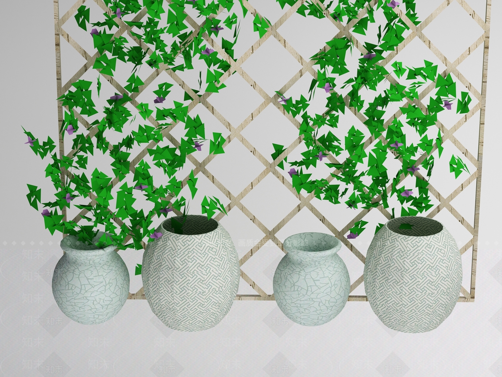 绿植墙3D模型下载【ID:1175194106】