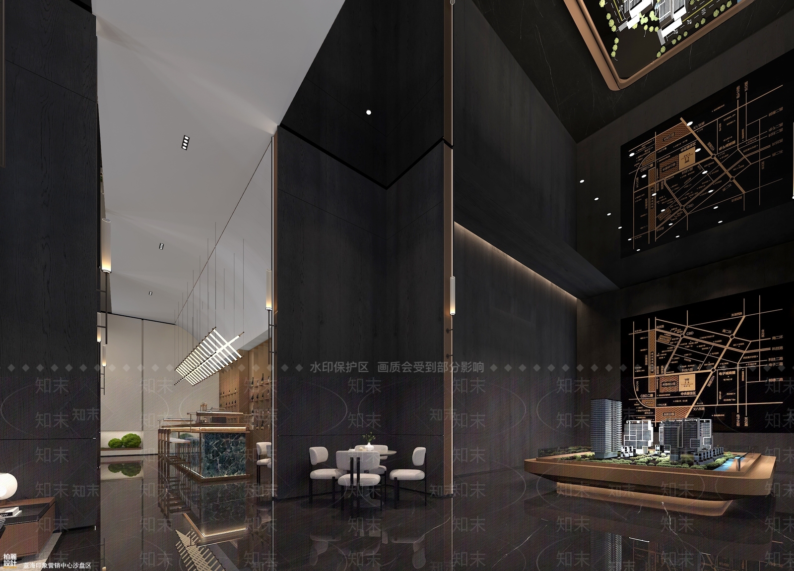 现代轻奢售楼处3D模型下载【ID:1175195874】