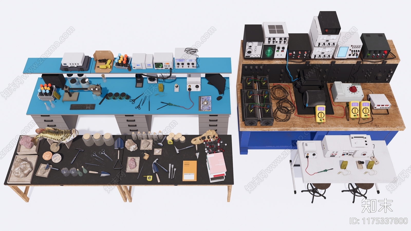 现代实验室SU模型下载【ID:1175337800】
