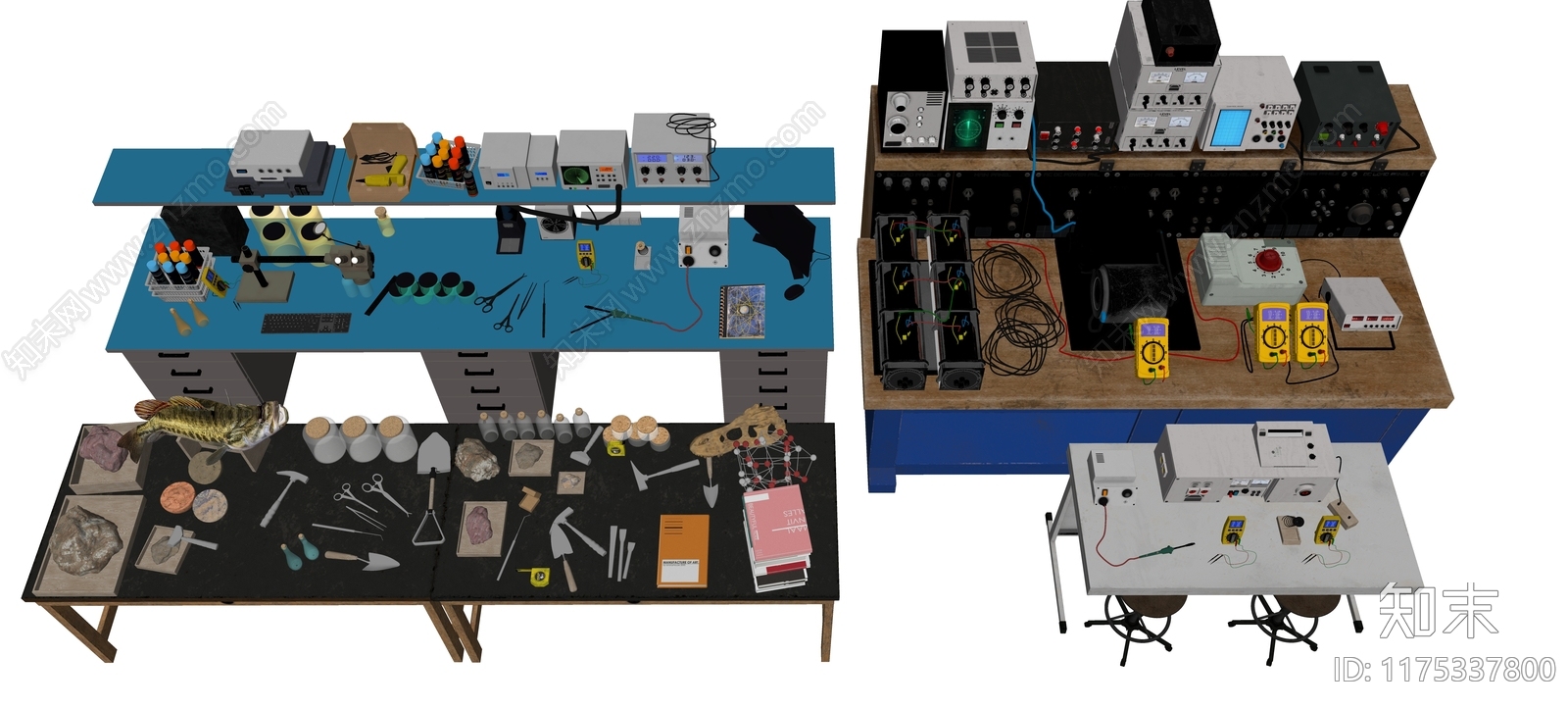 现代实验室SU模型下载【ID:1175337800】