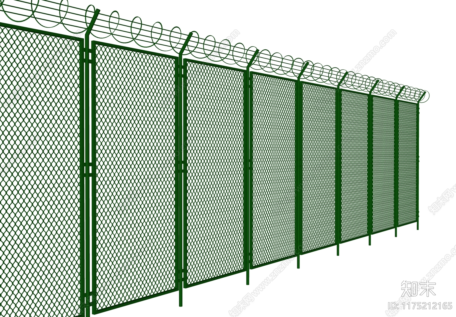 现代工业围墙SU模型下载【ID:1175212165】