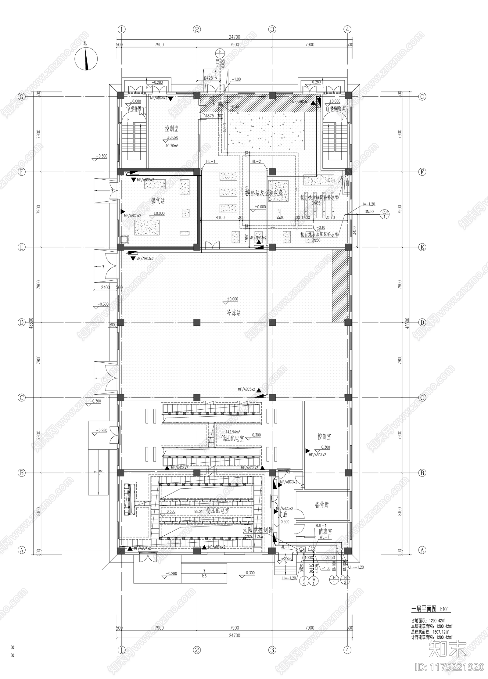 给排水图cad施工图下载【ID:1175221920】