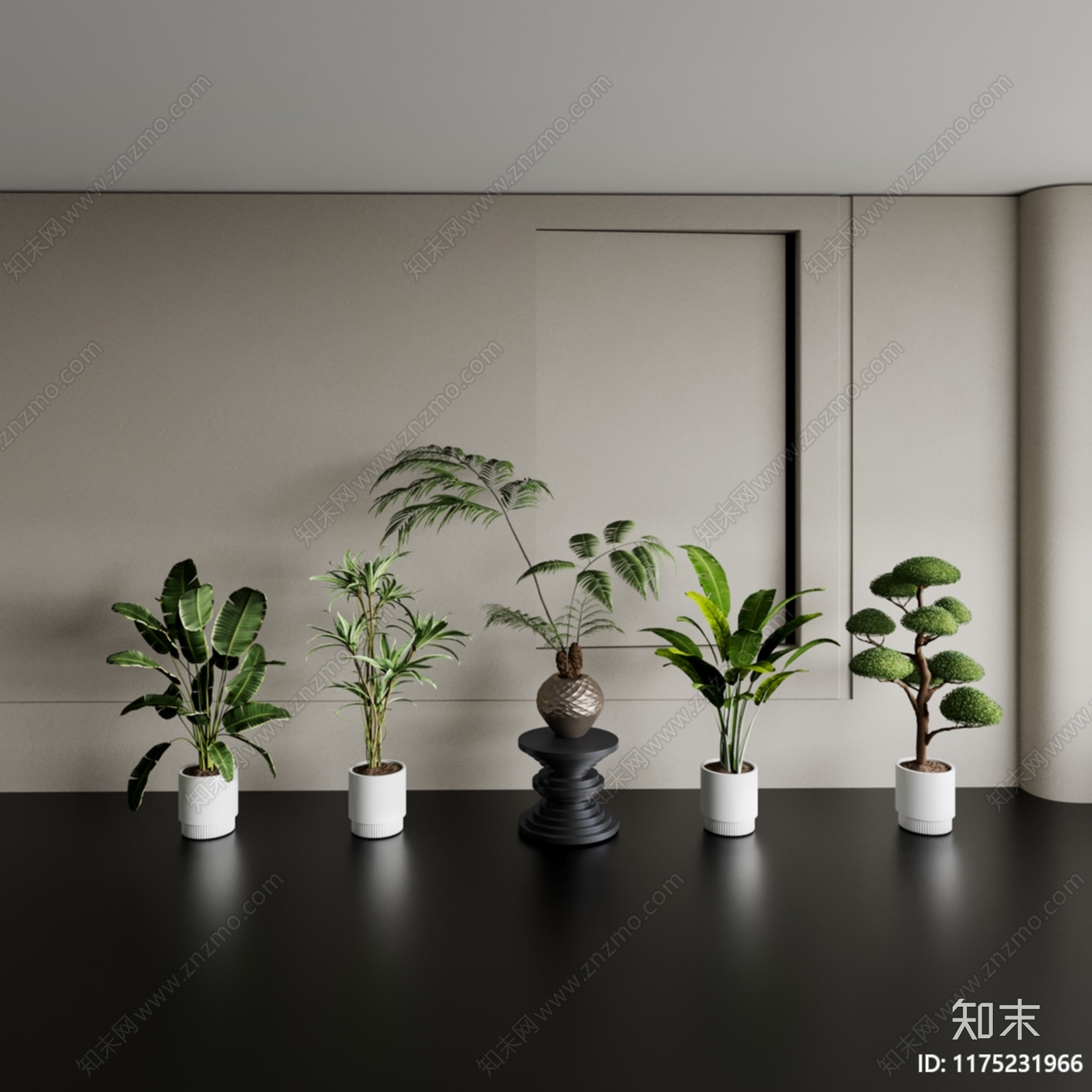 盆栽3D模型下载【ID:1175231966】