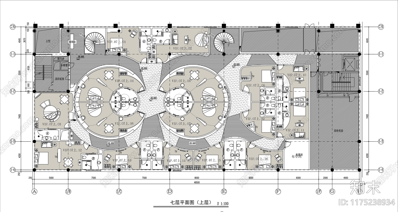 现代民宿施工图下载【ID:1175238934】
