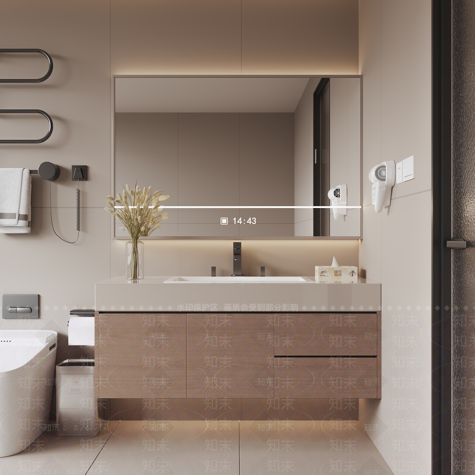 浴室柜3D模型下载【ID:1175239312】