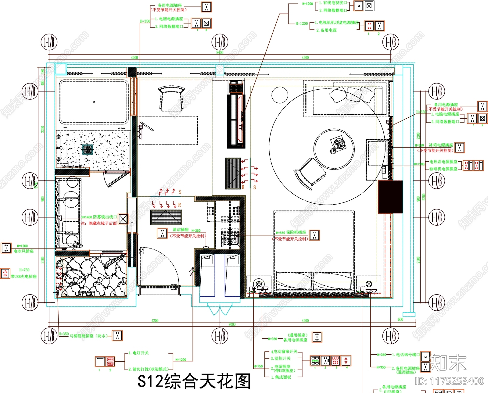 现代工装图库cad施工图下载【ID:1175253400】