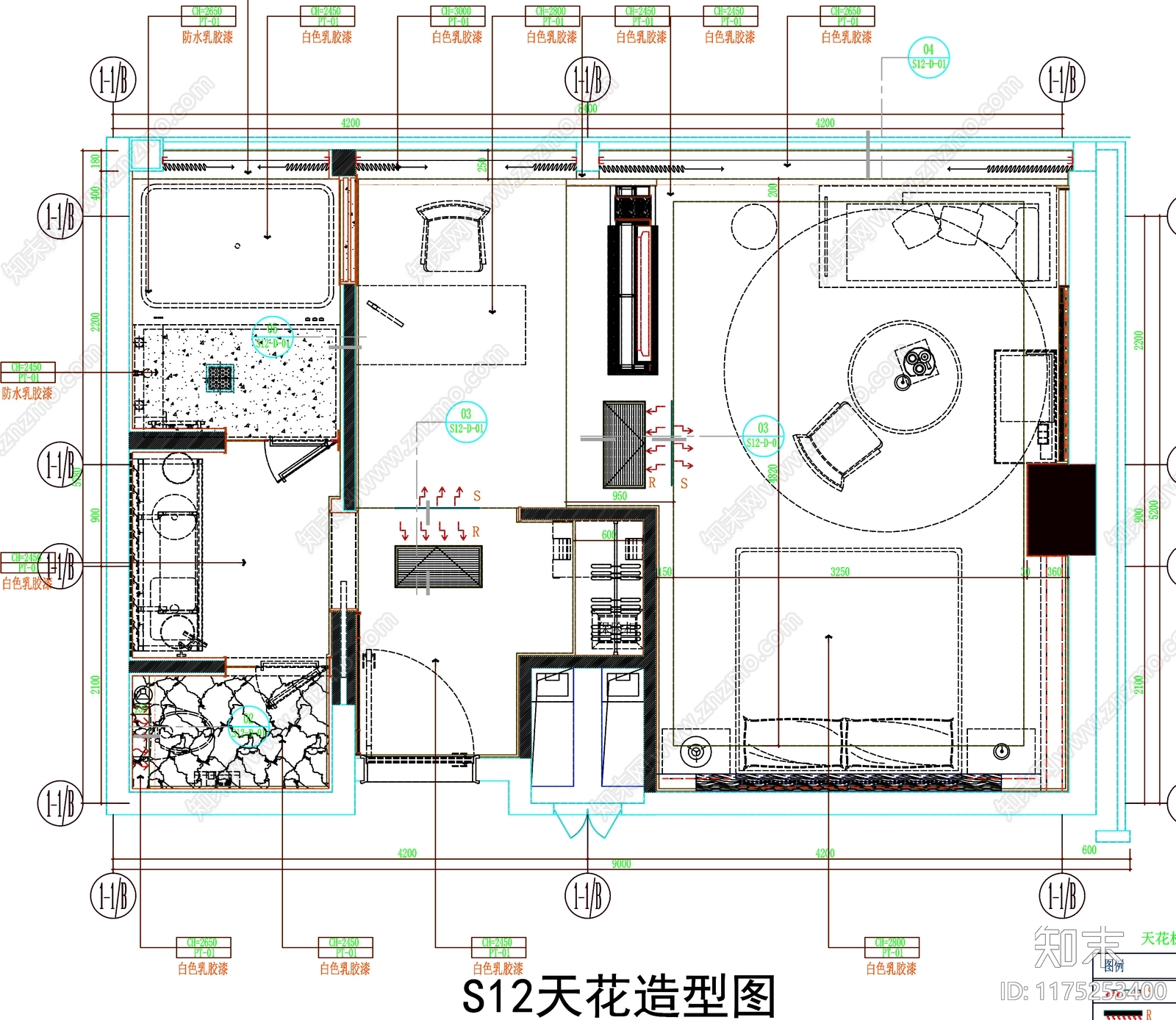 现代工装图库cad施工图下载【ID:1175253400】