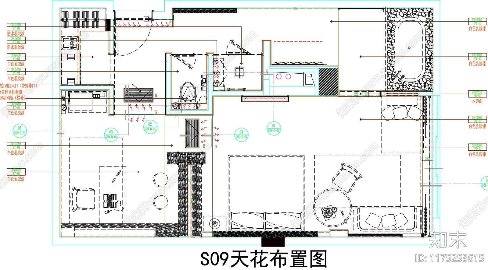 现代工装图库cad施工图下载【ID:1175253615】