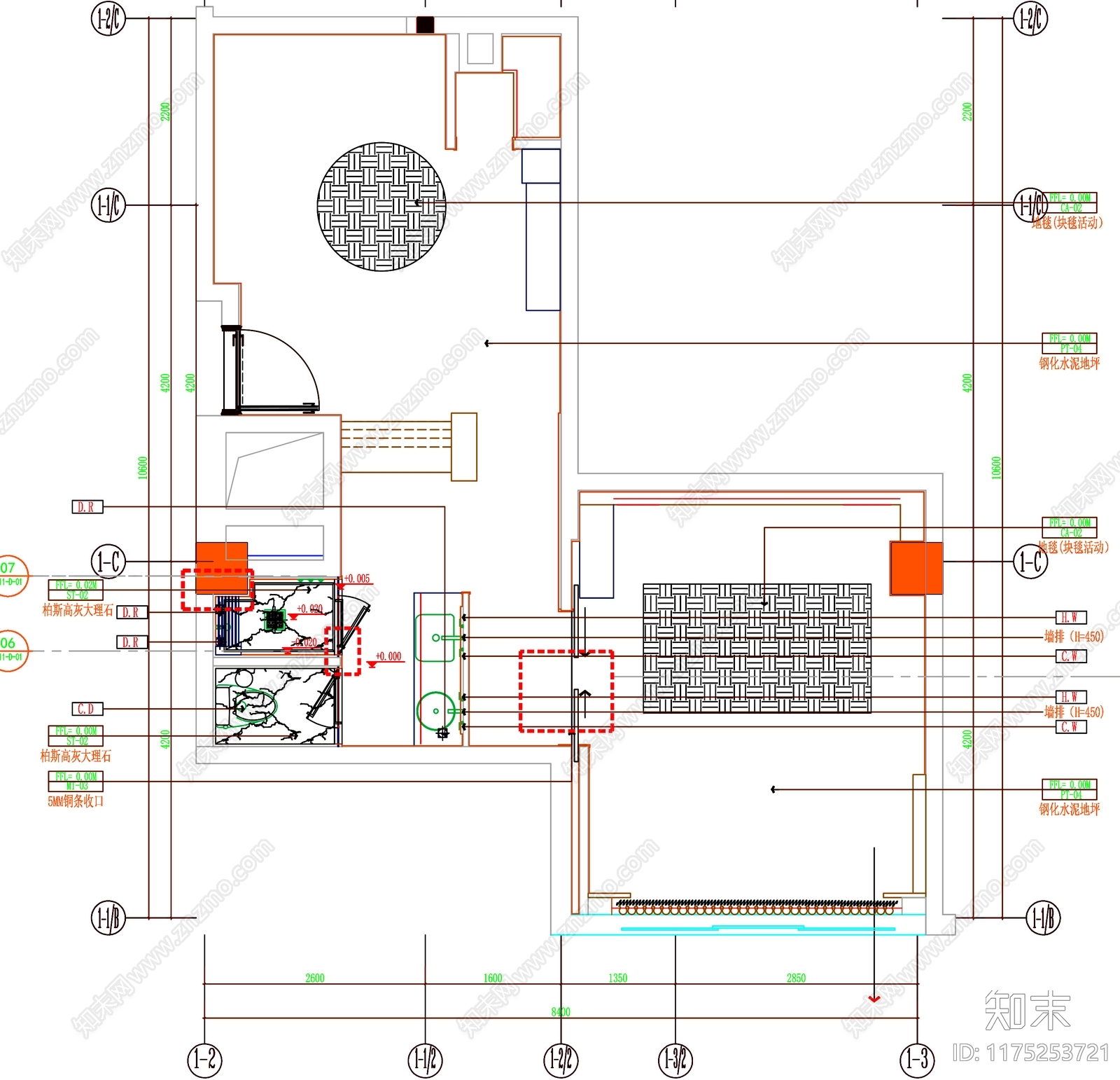 现代工装图库cad施工图下载【ID:1175253721】