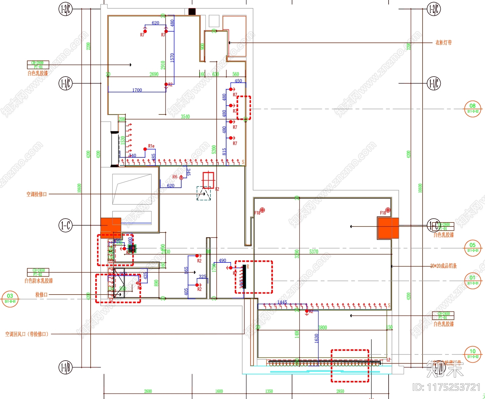 现代工装图库cad施工图下载【ID:1175253721】