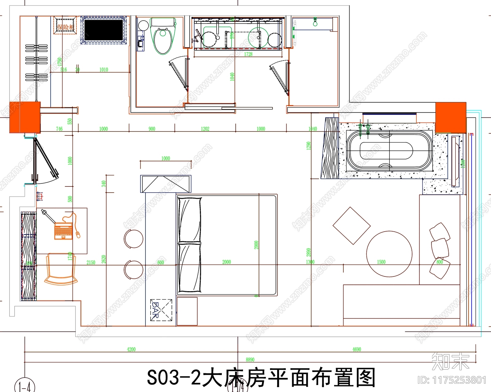 现代工装图库施工图下载【ID:1175253801】