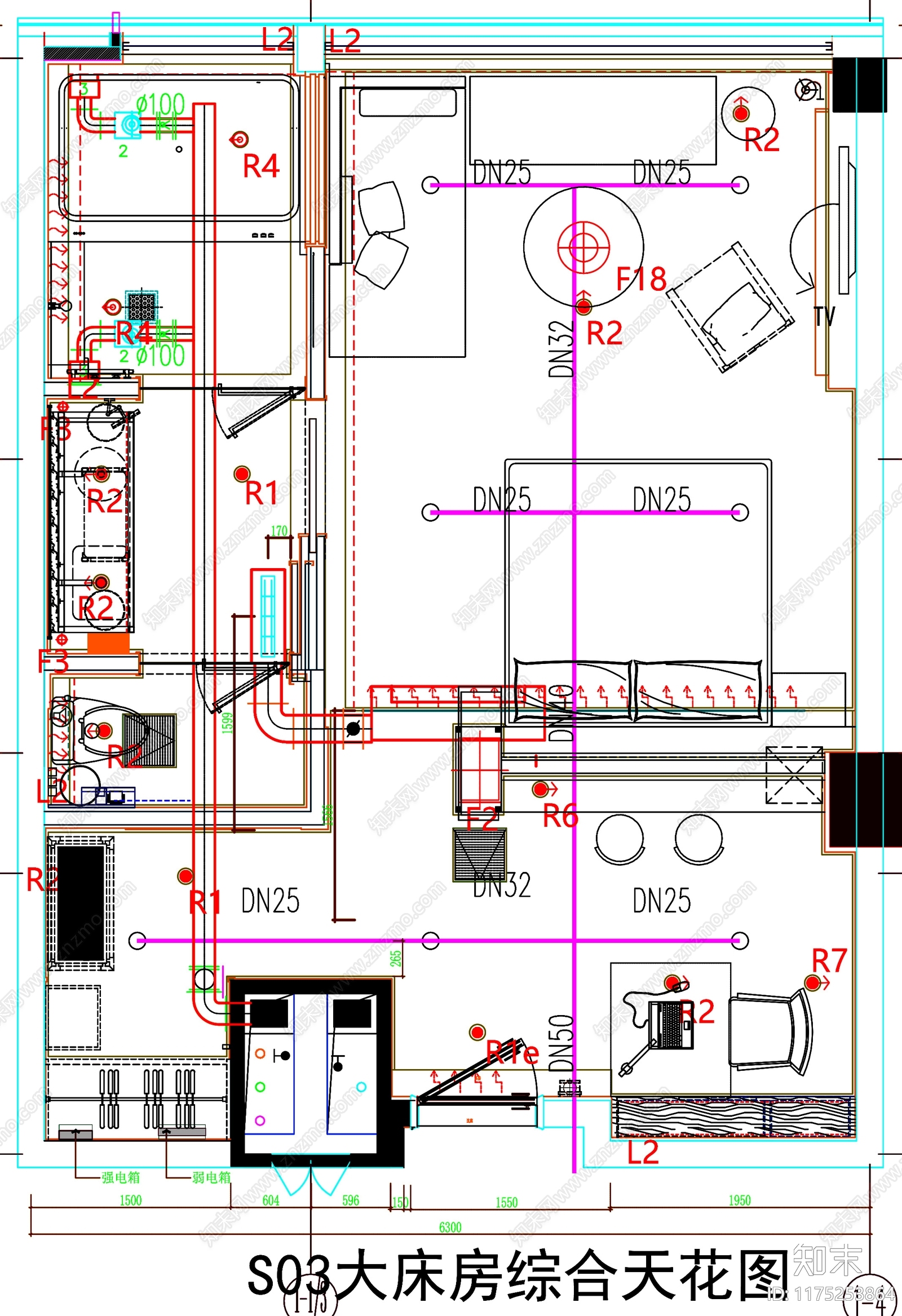 现代工装图库cad施工图下载【ID:1175253864】