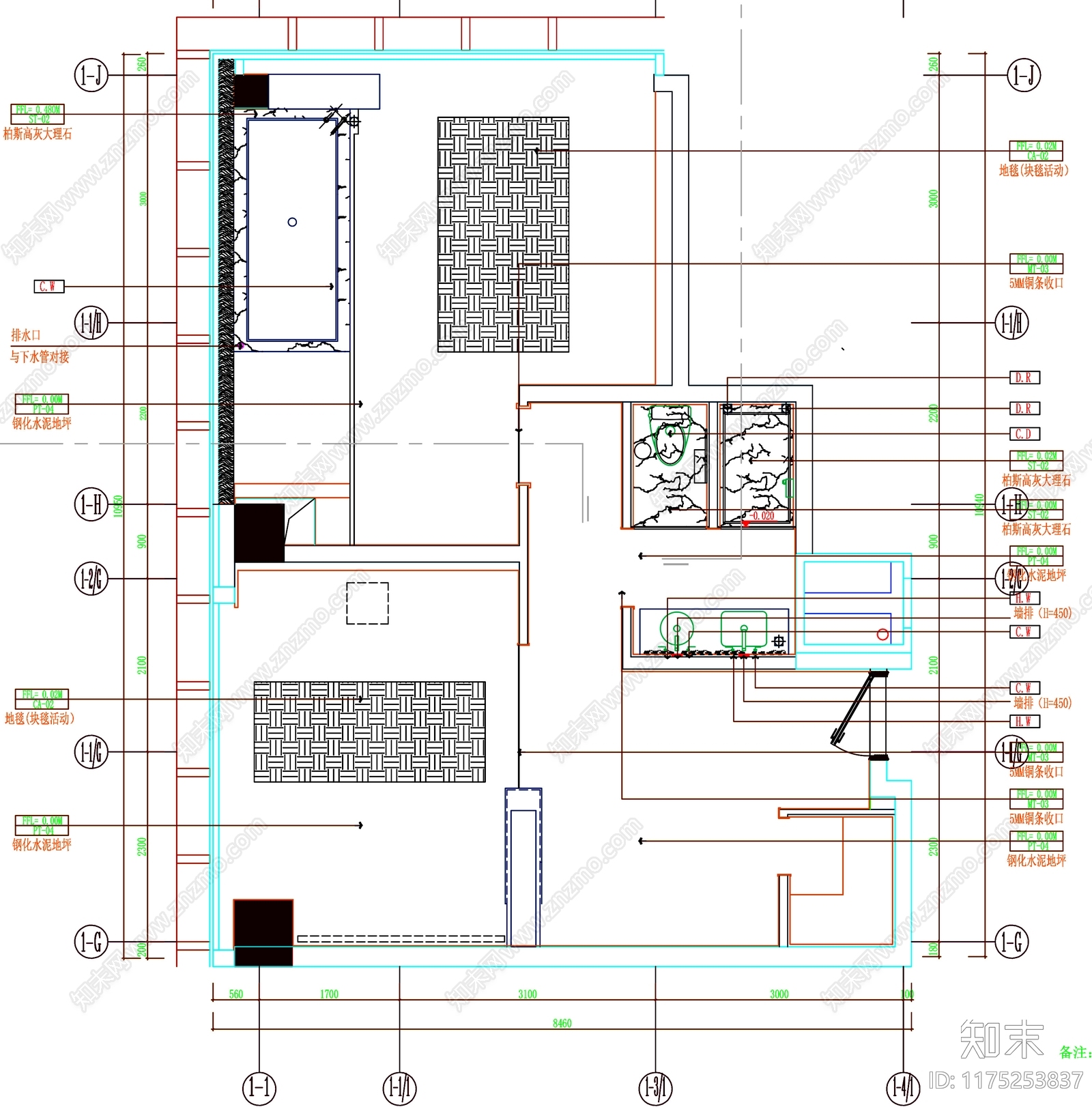 现代工装图库cad施工图下载【ID:1175253837】