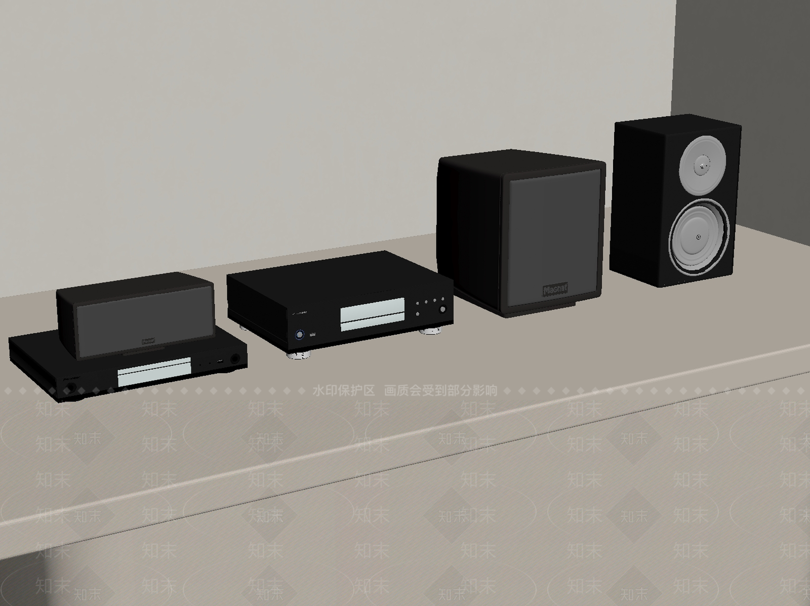 音响SU模型下载【ID:1175257952】