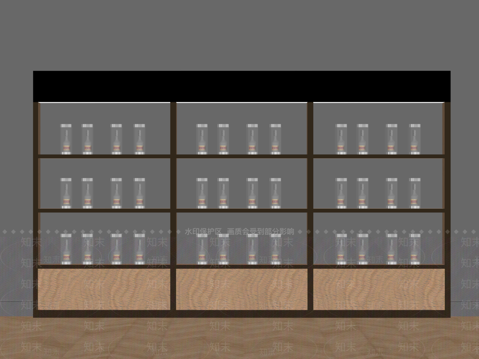 现代烟酒店SU模型下载【ID:1175259484】