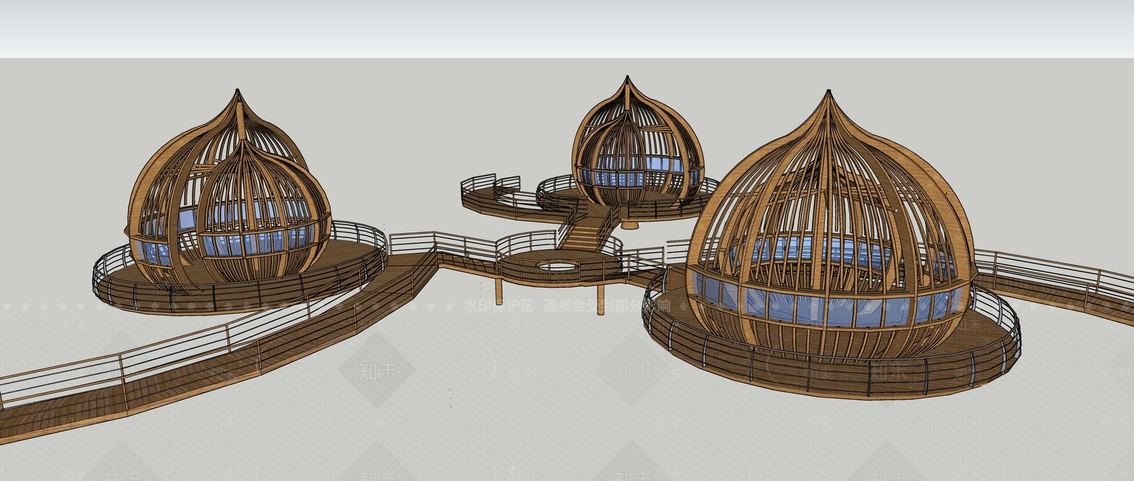 现代其他景观小建筑SU模型下载【ID:1175263005】