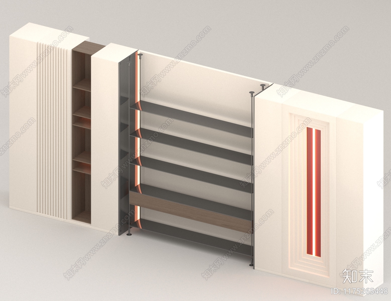 现代衣柜3D模型下载【ID:1175265448】