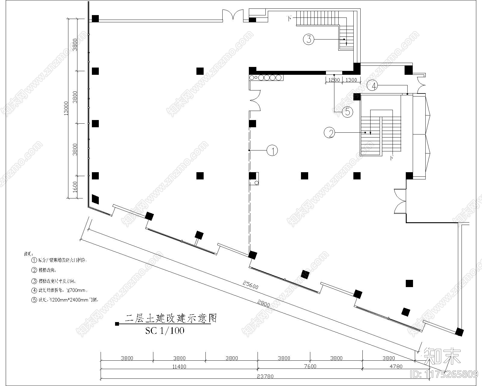 现代中餐厅cad施工图下载【ID:1175265809】