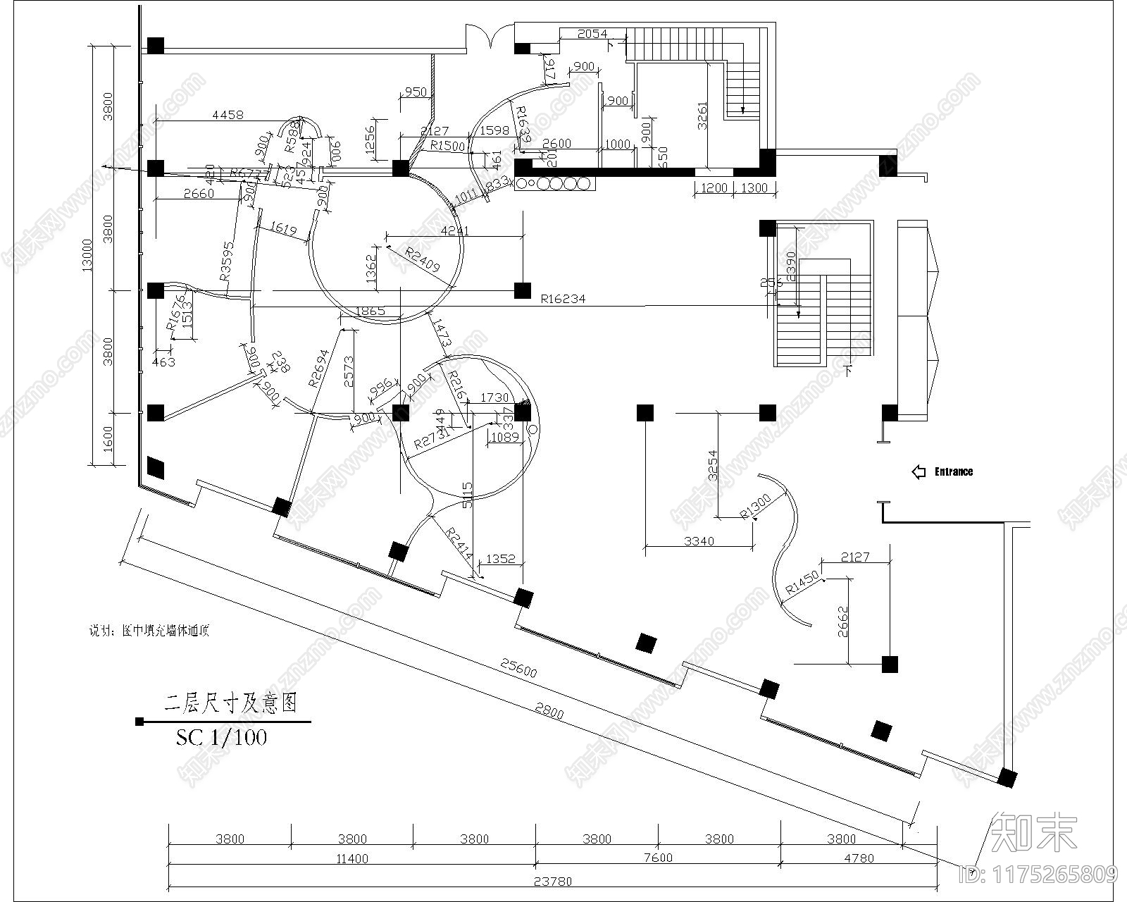 现代中餐厅cad施工图下载【ID:1175265809】