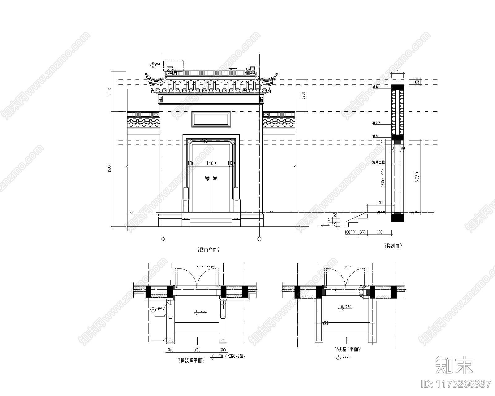 别墅cad施工图下载【ID:1175266337】