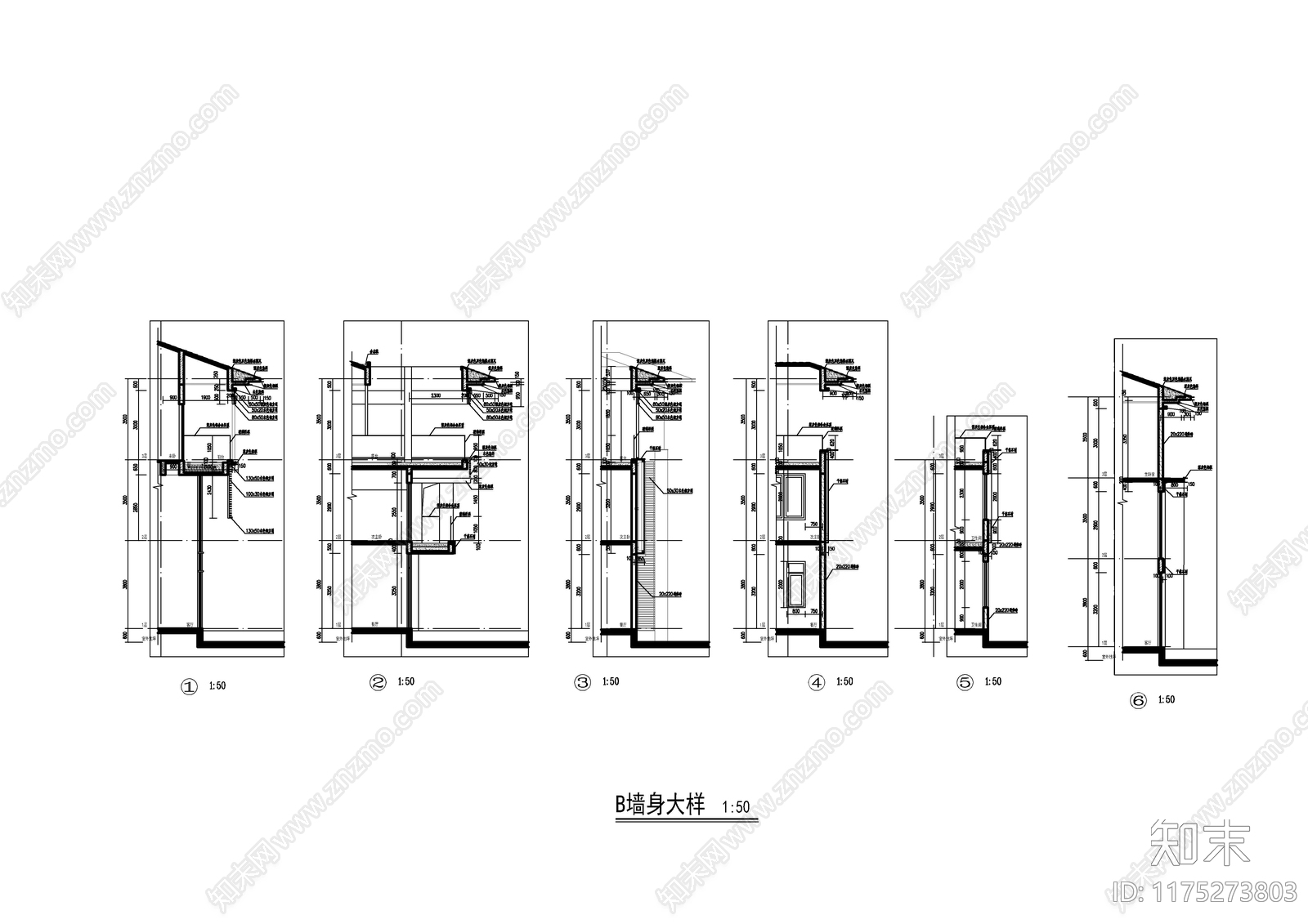 现代简约别墅建筑cad施工图下载【ID:1175273803】