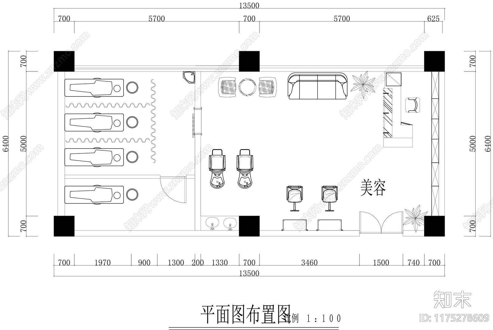 现代其他商业空间cad施工图下载【ID:1175278609】