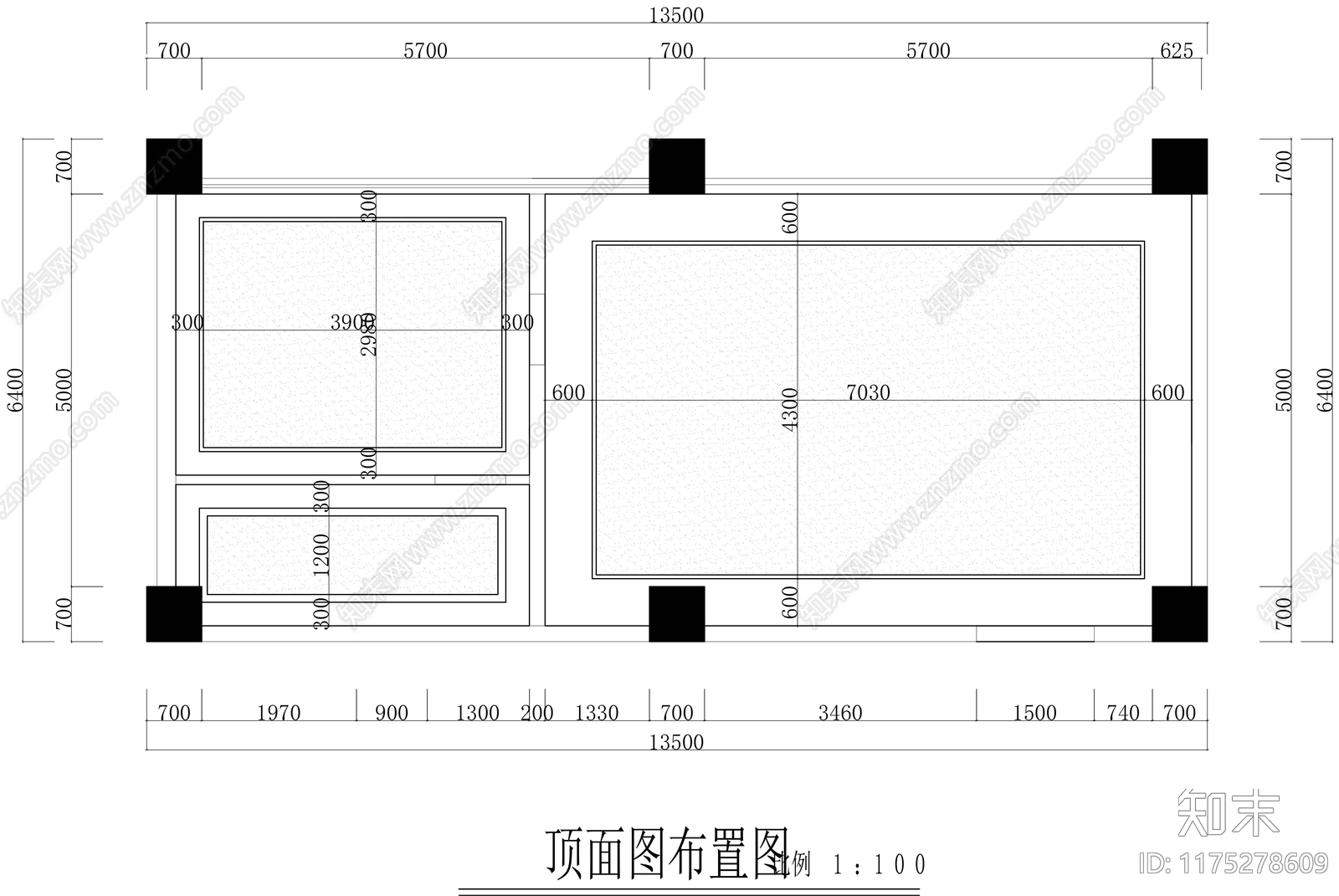 现代其他商业空间cad施工图下载【ID:1175278609】