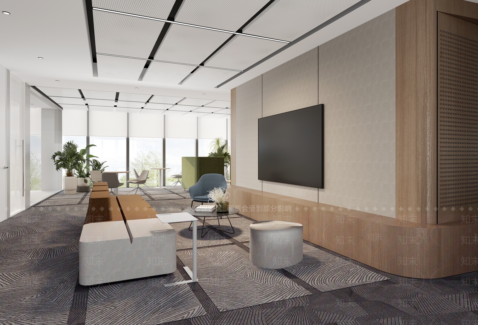 现代茶水间3D模型下载【ID:1175288923】