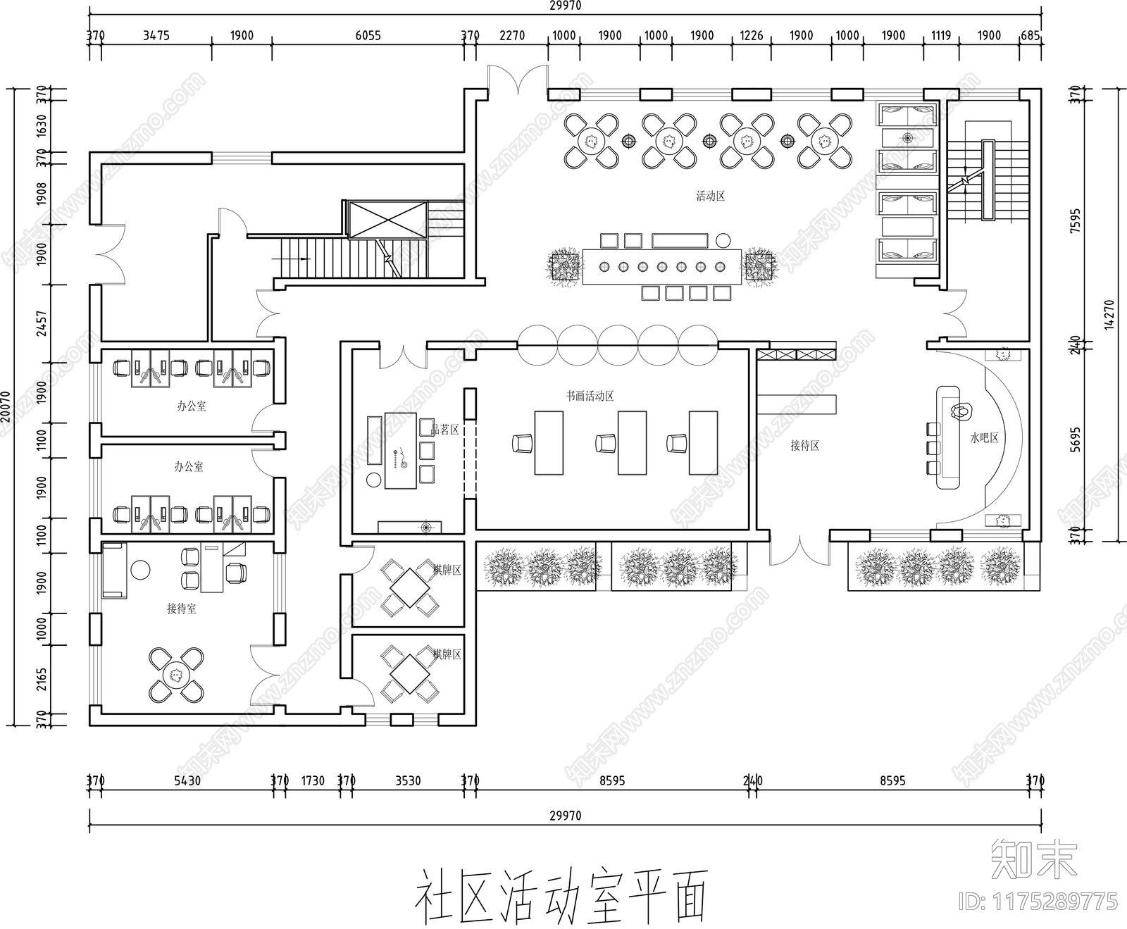 原木活动中心施工图下载【ID:1175289775】