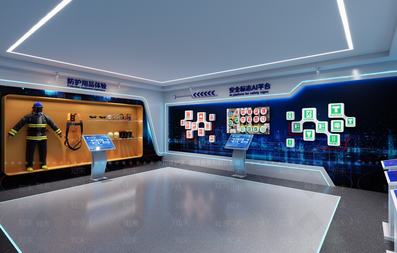 现代科技展厅SU模型下载【ID:1187003249】