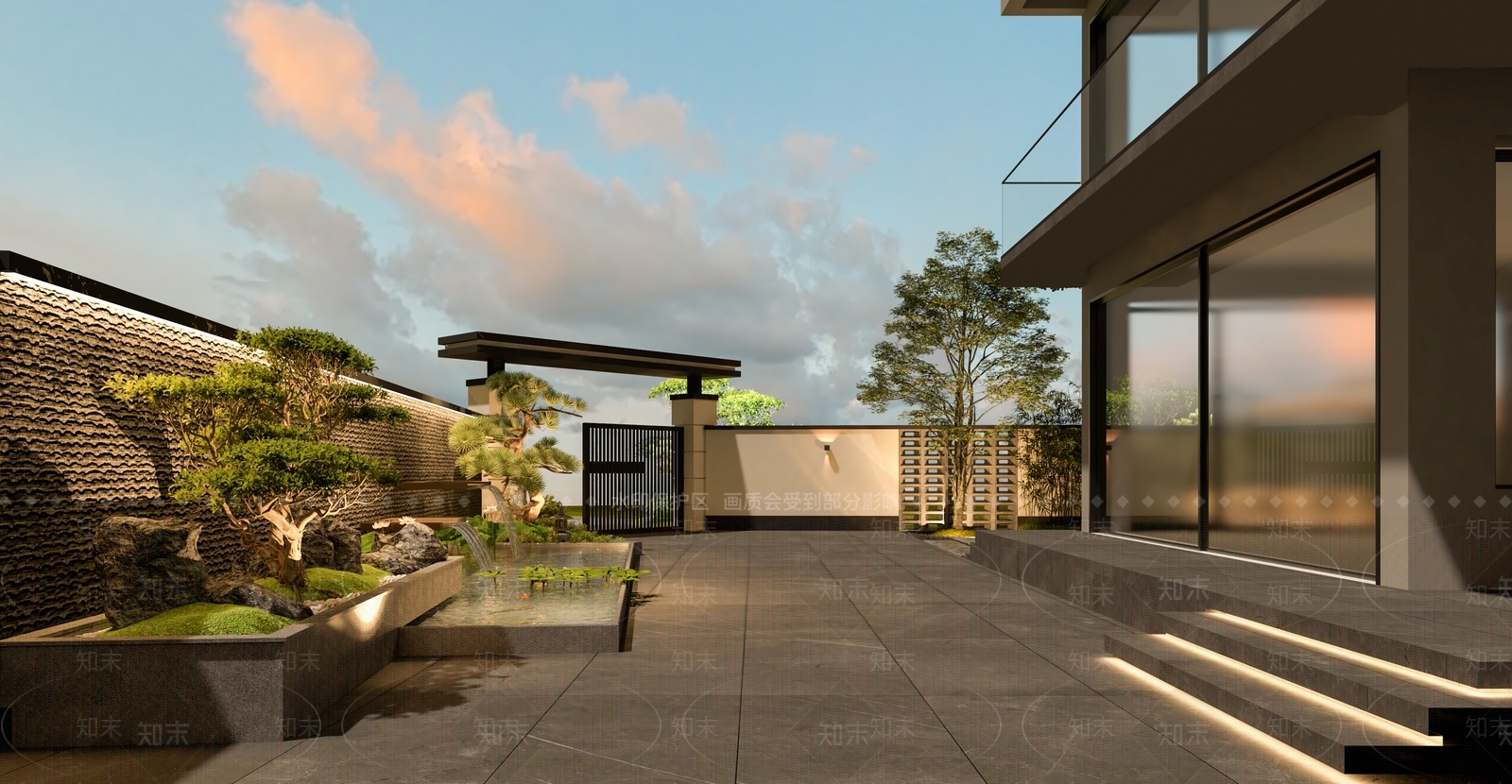新中式假山水景3D模型下载【ID:1175314935】