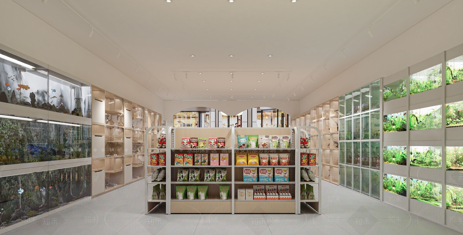 现代宠物店3D模型下载【ID:1175323259】