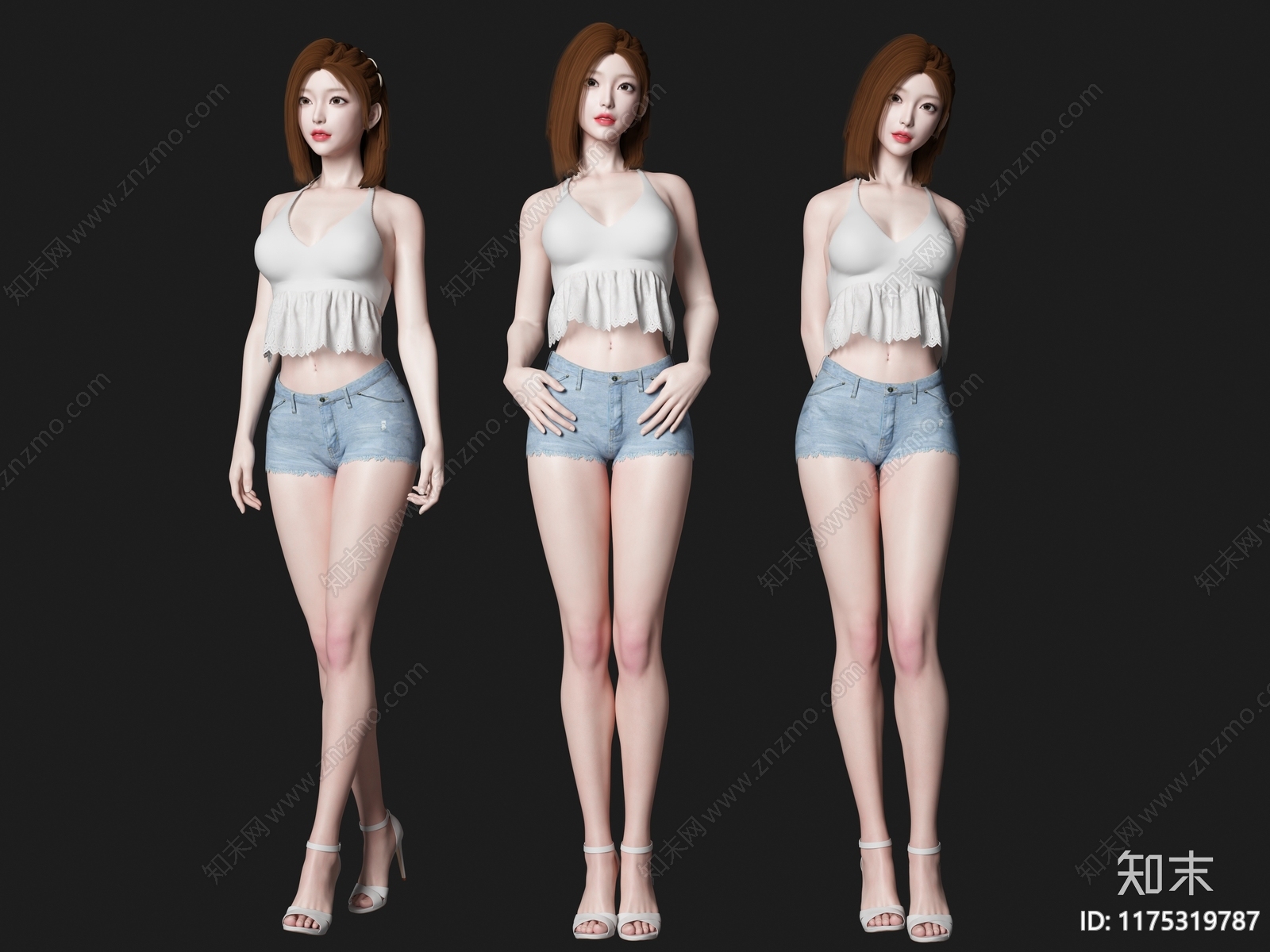 女人3D模型下载【ID:1175319787】