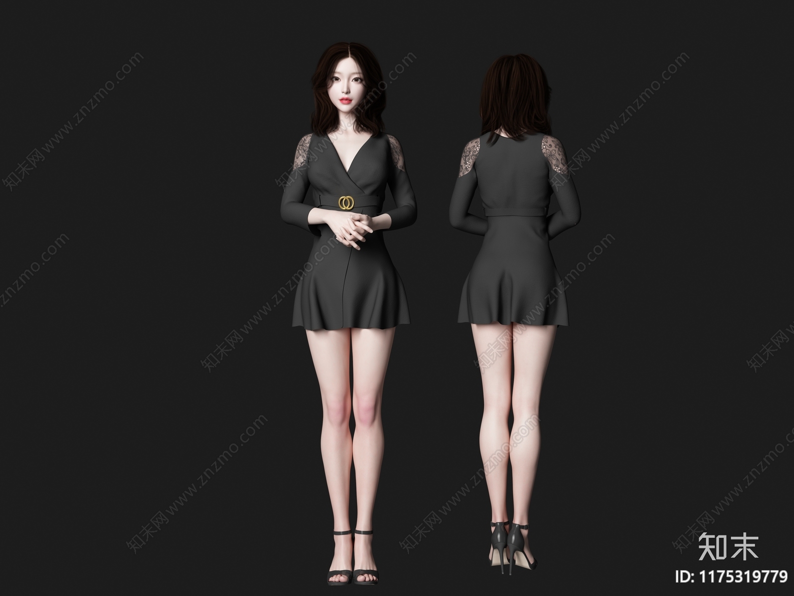 女人3D模型下载【ID:1175319779】