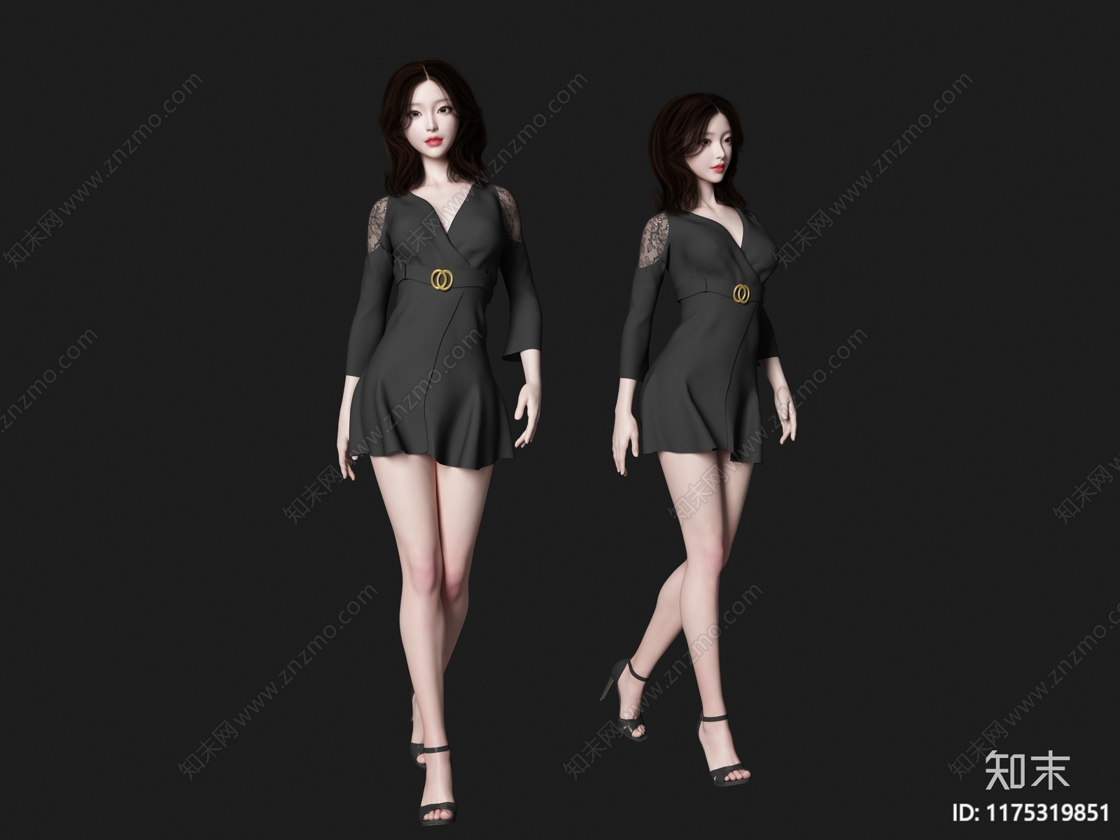 女人3D模型下载【ID:1175319851】