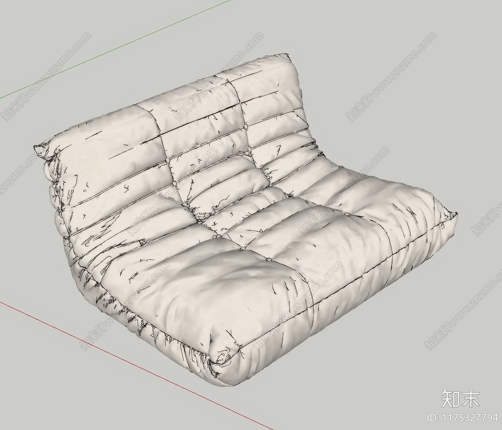 现代懒人沙发SU模型下载【ID:1175327794】